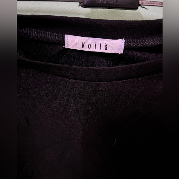 Voila Cut Out Rhinestone Fringe Trim Crop Tee - Picture 5 of 8